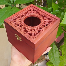 Mua Hộp Gỗ Đựng Giấy Ăn Vuông - Gỗ Hương