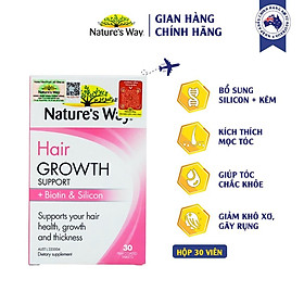 Viên Uống Hỗ Trợ Mọc Tóc Nature s Way Hair Growth Support + Biotin &