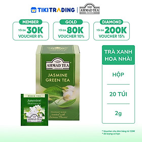Trà xanh hoa nhài Ahmad tea Hộp 40g (20 túi nhôm)