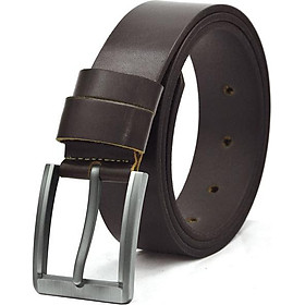 Thắt lưng da bò nam AT Leather Premium PK2 - Nâu