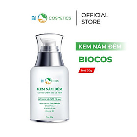 Kem Nám Đêm BIOCOS 30g - Dưỡng Trắng, Mờ Thâm, Giảm Nám, Ngừa Lão Hóa