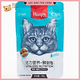 Pate Wanpy cho mèo (Gói 80g)