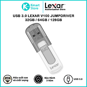 USB Lexar V100 JumpDrive 32GB / 64GB / 128GB - USB 3.0 - Hàng Chính Hãng