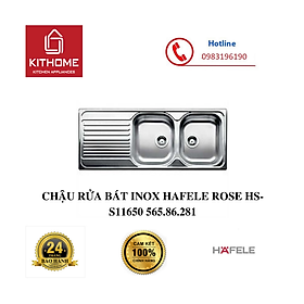 Mua CHẬU RỬA BÁT INOX HAFELE ROSE HS-S11650 565.86.281 - HÀNG CHÍNH HÃNG