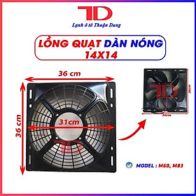 Mua Quạt dàn nóng 14x14 inch 36x36 cm loại 12V Model M60