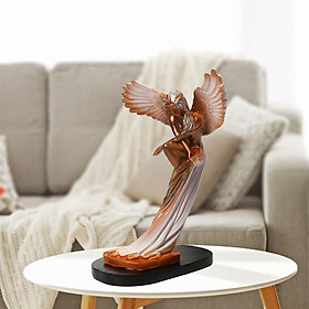 Angel Statue Redemption Angel with Wing Desktop Decorative Figurine Wine Cabinet TV Stand Sculpture Decoration Church Beauty Statues