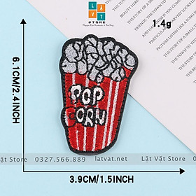 Sticker, Logo Patch Ủi Quần Áo kiểu đồ ăn nhanh