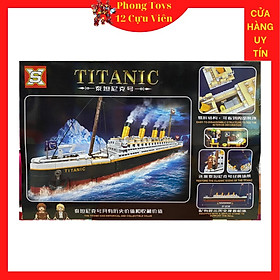 Lắp ráp xếp hình mô hình tàu Titanic huyền thoại 1507 mảnh