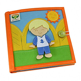 SÁCH VẢI MỘT NGÀY CỦA BÉ - PHIÊN BẢN BÉ TRAI - SÁCH KỸ NĂNG DÀNH CHO BÉ 1-6