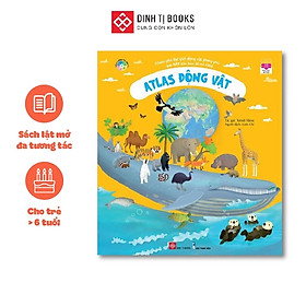 Hình ảnh Sách Atlas Động Vật – Khám Phá Thế Giới Động Vật (6 tuổi trở lên) – Đinh Tị Books