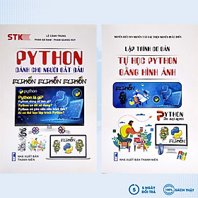 Ảnh bìa Sách - Combo 2 Cuốn: PYTHON Dành Cho Người Bắt Đầu + Lập Trình Cơ Bản - Tự Học PYTHON Bằng Hình Ảnh (STK)