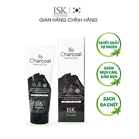 Tẩy Tế Bào Chết Mặt Dạng Gel ISK Charcoal Peeling Than Hoạt Tính Giảm Bã Nhờn Làm Sạch Da Dung Tích 180ml