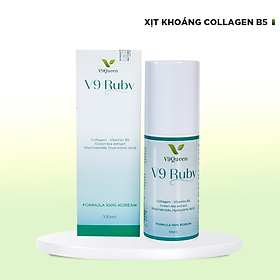 Nước Xịt Khoáng Hoa Hồng V9Queen - Cấp Ẩm, Dưỡng Da Se Khít Lỗ Chân Lông 100ml