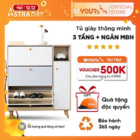 Mua Tủ Giày Dép Thông Minh Gỗ BEYOURs 3 Tầng Kèm Ngăn Mũ Bảo Hiểm - Nội Thất Phòng Khách