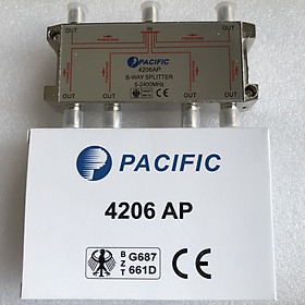 Mua Bộ Chia 6 Pacific 4206AP Dùng Chia Chảo  Truyền Hình Cáp  Anten KTS - Hàng Nhập Khẩu