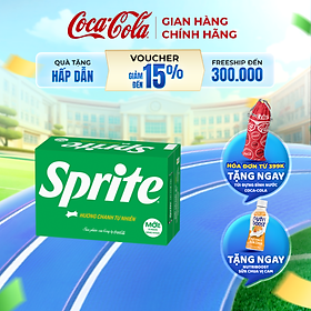 Thùng 24 Lon Mi-nhon nước giải Khát Có Gas Sprite Lon 235ml/lon (Hương chanh tự nhiên) Sale 25.10_TK