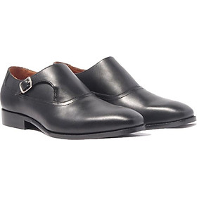 Giày Tây Nam Công Sở Khoá Cài Banuli  Da Bê Italian Single Monk Strap H1MS1 (Da Veg Itali Mềm Dẻo, Đế Siêu nhẹ, Bảo Hành Trọn Đời)