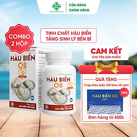 COMBO 2 HỘP Thực phẩm bảo vệ sức khỏe Hàu Biển OB - tăng cường sinh lý, trị xuất tinh sớm, Tăng sinh chất lượng tinh trùng (Hộp 30 viên)