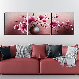 Mua Bộ 3 Tranh Bình Hoa Trang Trí