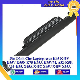 Pin dùng cho Laptop Asus K45 K45V K55V K55N K75 K75A K75VM, A32-K55, A33-K55, X45A X45C X45U X45V X55A X55C X55VD U57A - Hàng Nhập Khẩu MIBAT322