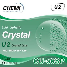 Tròng kính Chemi U2 1.56 SP UV400 chính hãng