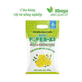 Phân bón lá RVAC Fofer X3 Rụng Lá Mai 200gr Chuyên Dùng Cho Mai