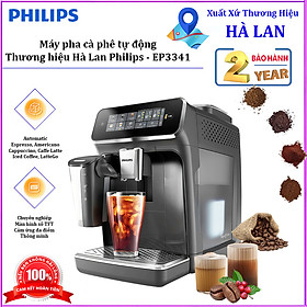 Mua HÀNG CHÍNH HÃNG - Máy pha cà phê tự động Serial 3300 Espresso  Americano  Capuccino  Latte. Thương hiệu Hà Lan cao cấp Philips - EP3341