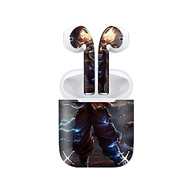 Mua Miếng dán skin chống bẩn cho tai nghe AirPods in hình Songoku Dragon Ball - 7vnr007 (bản không dây 1 và 2)