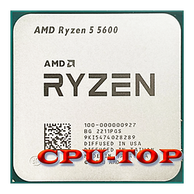 Hình ảnh MỚI AMD Ryzen 5 5600 R5 5600 3.5 GHz 6 Nhân 12 Luồng 7NM L3 = 32M 100-000000927 Ổ Cắm AM4 Không Quạt