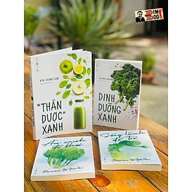 Ảnh bìa (Combo 4 cuốn Sống xanh) ĂN XANH ĐỂ KHOẺ - SỐNG LÀNH ĐỂ TRẺ - DINH DƯỠNG XANH – THẦN DƯỢC XANH – Thái Hà books 