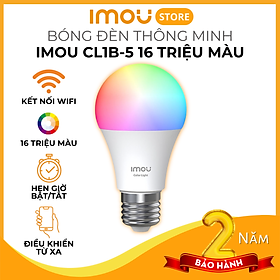 Mua Bóng đèn thông minh IMOU CL1B-5 16 triệu màu  Kết nối WI-FI  Điều Khiển Từ Xa Qua Ứng Dụng Di Động  Cài đặt lịch trình & hẹn giờ  Tiết kiệm năng lượng - Hàng Chính Hãng