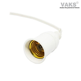 Đuôi đèn kín nước 2418 ren 27mm, dùng cho bóng đèn đuôi vặn e27 max 100W - sx tại Việt nam