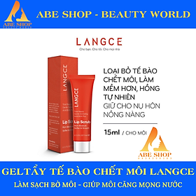 TẨY TẾ BÀO CHẾT DƯỠNG ẨM MỀM MỊN CHO MÔI 15ml LANGCE