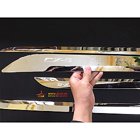 Ốp nẹp sườn hông xe Mazda Cx5, CX-5 2018- 2022, Nẹp hông xe Mazda Cx5 nhựa mạ crom cao cấp