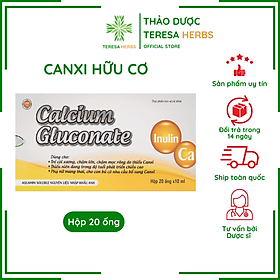 Canxi Nước Hữu Cơ Cho Bà Bầu Và Trẻ Em Hộp 20 Ống