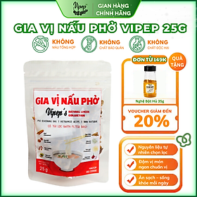Gia Vị Nấu Phở Bò Tự Nhiên Vipep 25g