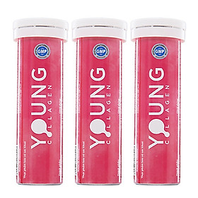 Viên Sủi Young Collagen - Combo 3 Lọ x 10 Viên