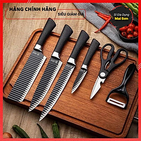 Mua Bộ Dao Nhà Bếp Nhật Bản Bộ Dao Kéo 6 Món Thiết Kế Sang Trọng Lưỡi Dao Sắc Bén Chất Liệu Hợp Kim Không Gỉ