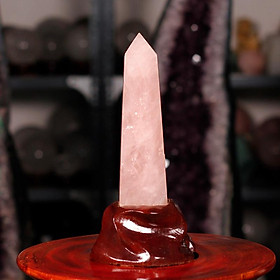 Trụ Đá Thạch Anh hồng 24cm - 0,72kg