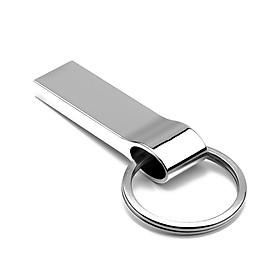 Arealer 64GB USB2.0 Metal U Disk USB Flash Driver Portable Shockproof Anti-fall U Disk with Key Ring Plug and Play