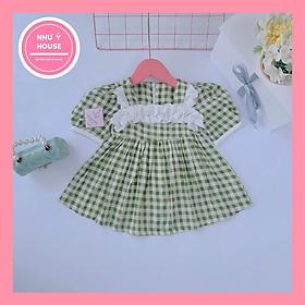 Váy kẻ caro xanh cho bé 8-32kg Như Ý House đầm trẻ em 0,1,2,3,4,5,6,7,8 tuổi