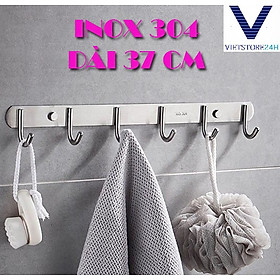 Mua MÓC TREO QUẦN ÁO 6 MÓC INOX-DÀI 37 CM