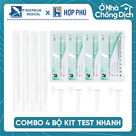 RẺ NHẤT - Combo gia đình 4 Kit test nhanh Covid