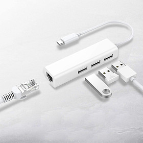 Mua Bộ Chia/ HUB USB Chia 1 Ra 3 Cổng USB + 1 Cổng LAN 100Mbps  Chất Liệu Cao Cấp Sang Trọng  Truyền Dữ Liệu Tốc Độ Cao Và Ổn Định  Hình Thức Đẹp - Hàng chính hãng