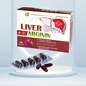 Viên uống giải độc gan Liver Arginin  , Hộp 60 viên, tăng cường chức năng gan