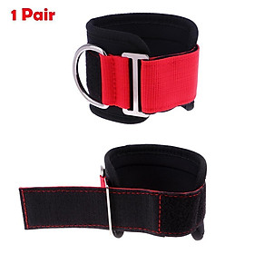 1 Pair Fitness Ankle Straps Strength Pull Exercise Training Anchor D-