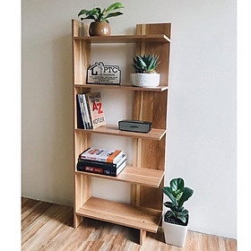 Mua Kệ Sách Gỗ 5 Tầng - Kệ gỗ góc tường