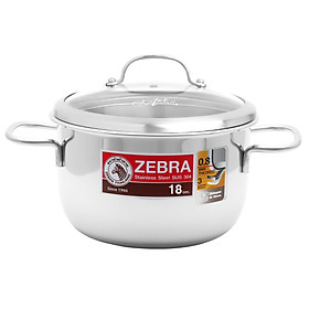 NỒI ZEBRA EXTREME INFINITY NẮP KÍNH - 18CM, 2.5L - 162295