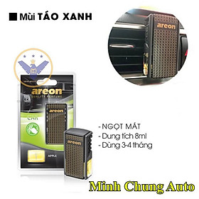 Nước hoa ô tô cao cấp chính hãng Areon kẹp cửa gió điều hòa hương táo