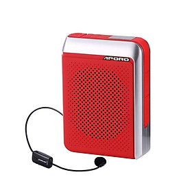 Máy trợ giảng không dây Aporo T18 FM kèm túi đựng , micro có dây cài ve áo, ( hàng nhập khẩu )